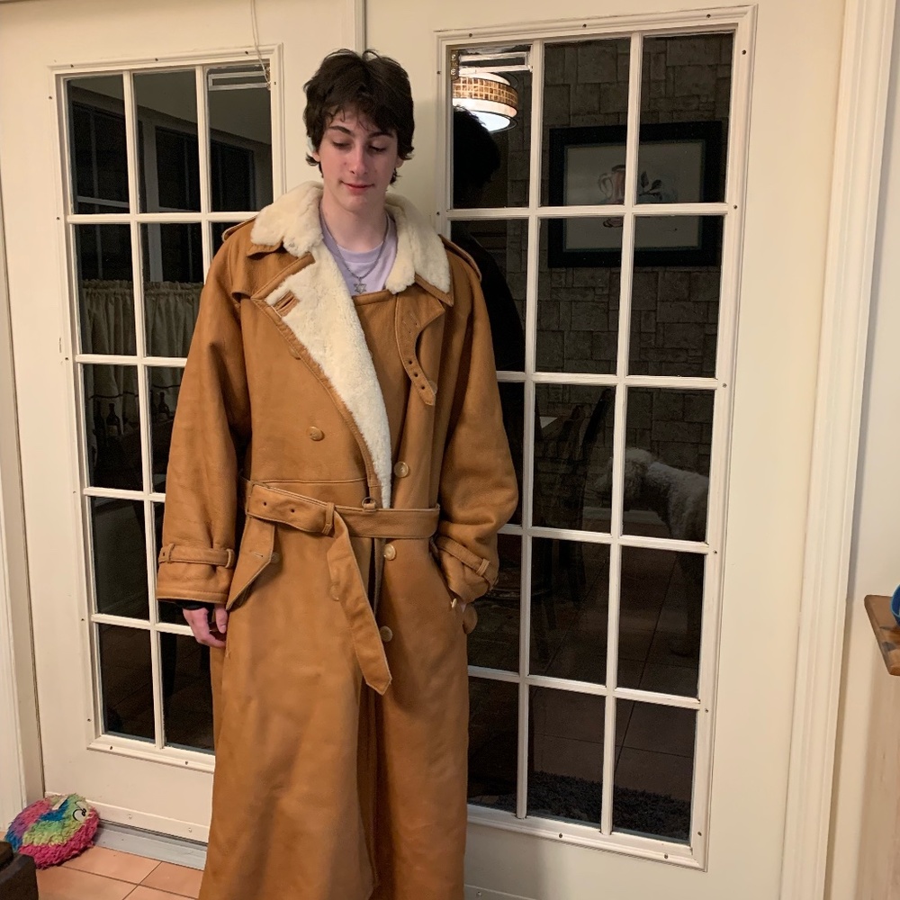 Men’s Full-Length Shearling Coat